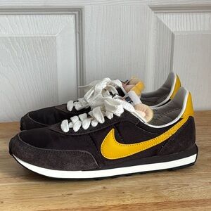 Nike Waffle Trainer 2 Brown Suede Size 5 Mens